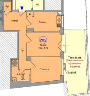 appartement a renover à la vente -   69007  LYON 7EME ARRONDISSEMENT, surface 52 m2 vente appartement a renover - UBI421604341